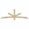 Ekena Millwork Alberta Rough Sawn Timber Gable Bracket, Douglas Fir, 84"W x 28"H x 4"D x 4"F, 8/12 Pitch GBW084X28X0404ALB00RDF - alternate 1